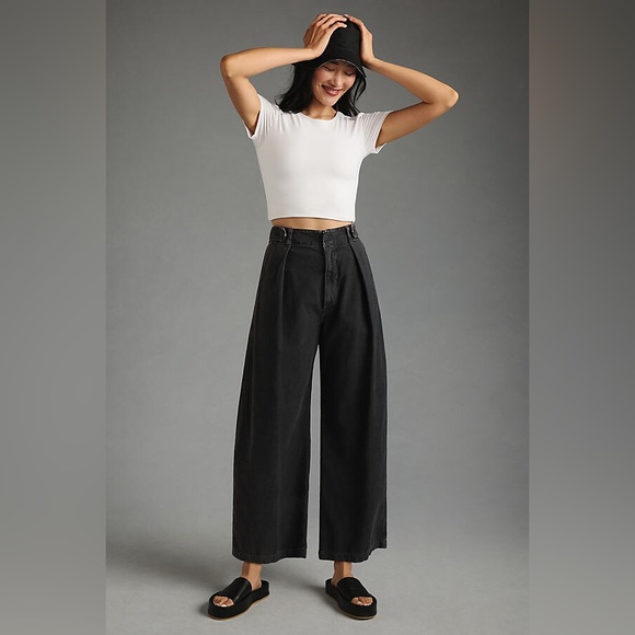 Citizens Of Humanity Pants - Citizens of Humanity Payton Utility Trousers Washed Black